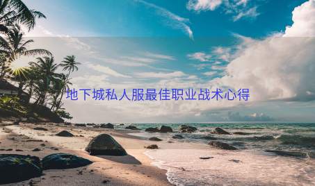 地下城私人服最佳职业战术心得